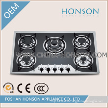 Tipo italiano Blue Flame Enamel Gas Hobs Cocina de gas